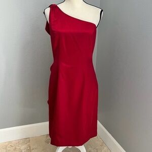 ANTONIO MELANI One-Shoulder Scarlet Dress